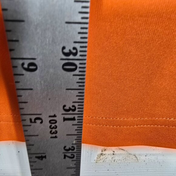 Under Armour Loose Heat Gear Polo Shirt‎ XL Men's Orange Short Sleeve - Picture 6 of 9